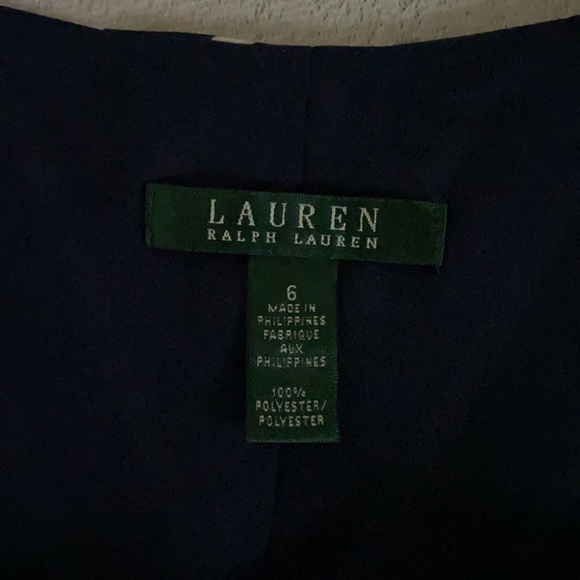 Ralph Lauren navy and white striped midi skirt - Picture 2 of 4